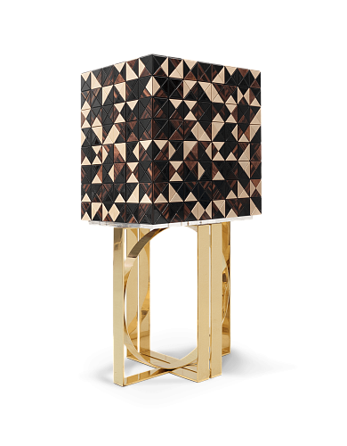 Mosaic Walnut Cabinet