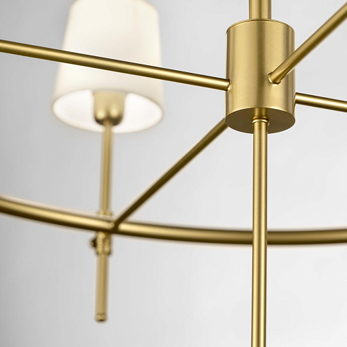 Circular Chandelier in Antique Gold Finish