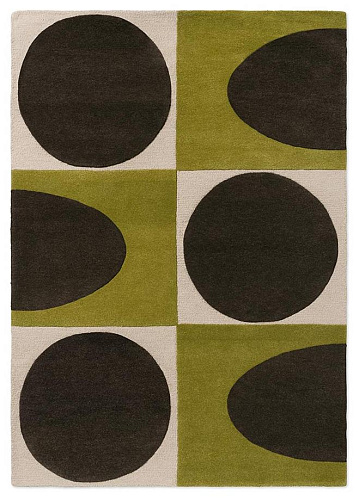 Geometric Walnut / Lichen Rug