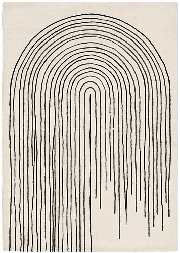 Arcade Lines Ivory Artisan Rug