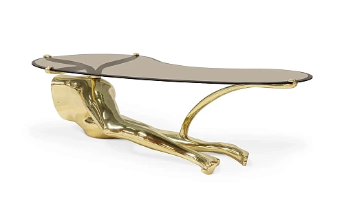 Tavo Polished Brass Coffee Table