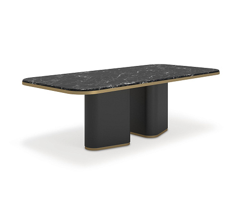 Edmond Dark Marble Dining Table
