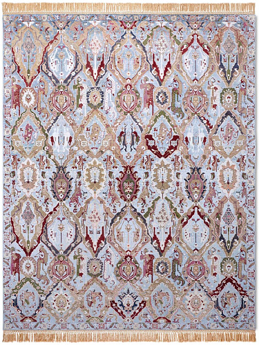KavaBagh Blue Hand-Woven Rug