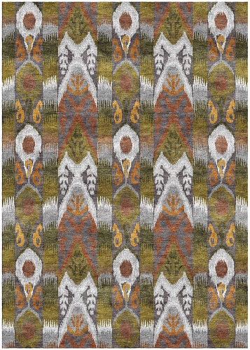 Designer Hand Made Green Rug