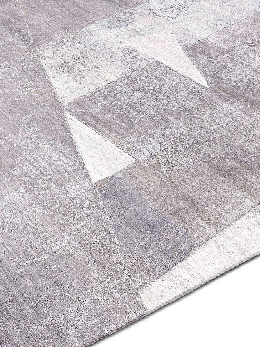 Snow Silver Luxury Handmade Rug
