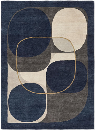 Nocturne Circles Artisan Rug