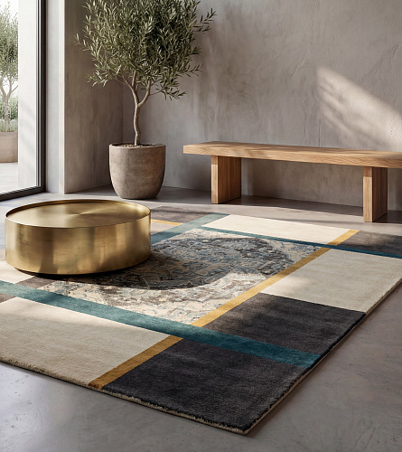 Central Medallion Handcrafted Rug