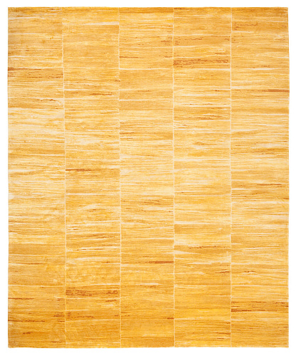 Hand-knotted Precious Yellow Rug