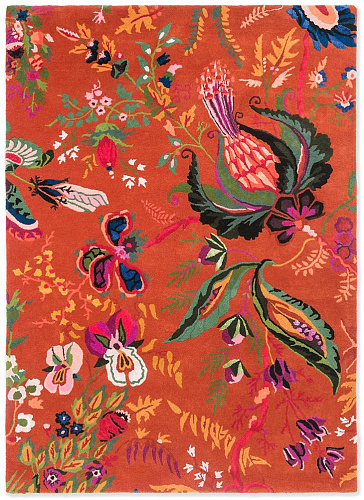 Amber Lime Floral Rug