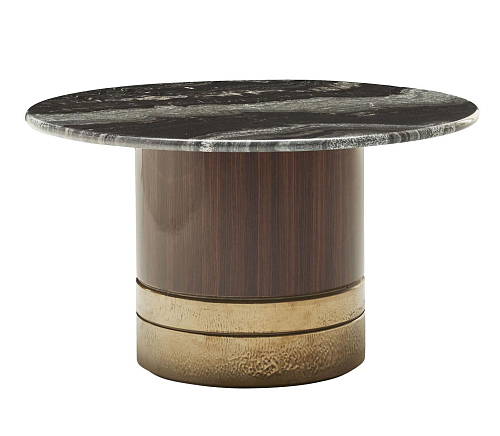 Alma Round Marble Top Side Table