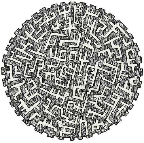 Ciliophora Round Rug