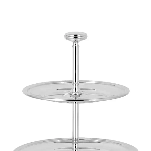 Silver-Plated Three-Tier Small Cake Stand