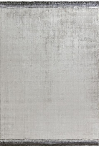 Hand Woven Viscose Silver Rug