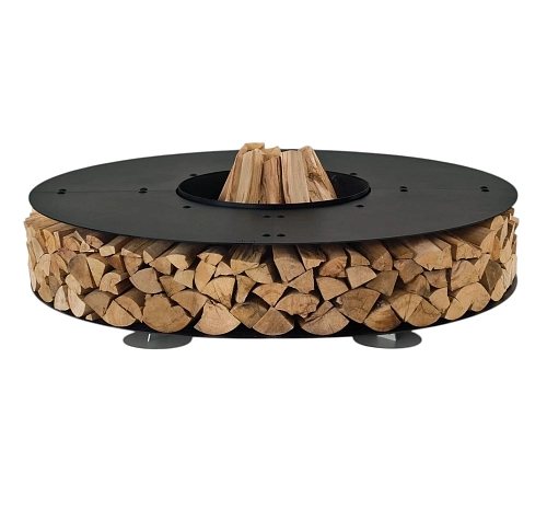 Zero Steel Black Outdoor Fire Pit