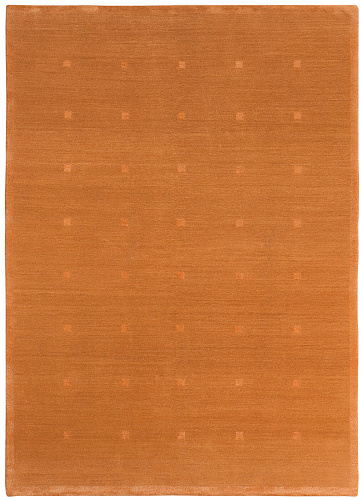 Hand-Knotted Symbol Border Gold Rug