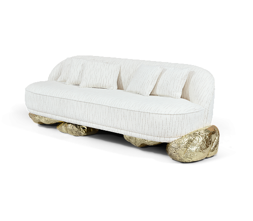 Angora White Sofa
