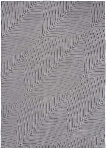 Grey Wool Embossed Rug