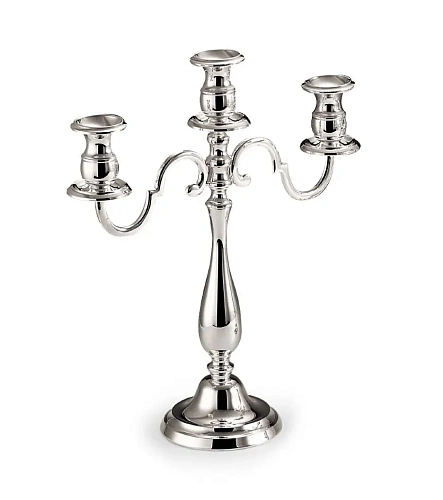 Silver-Plated Three-Light Candelabrum