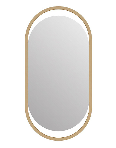 Wall Mirror with Gold Trim