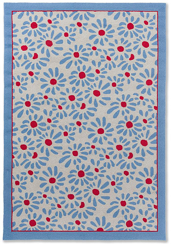 Daisy Sky Blue Outdoor Rug