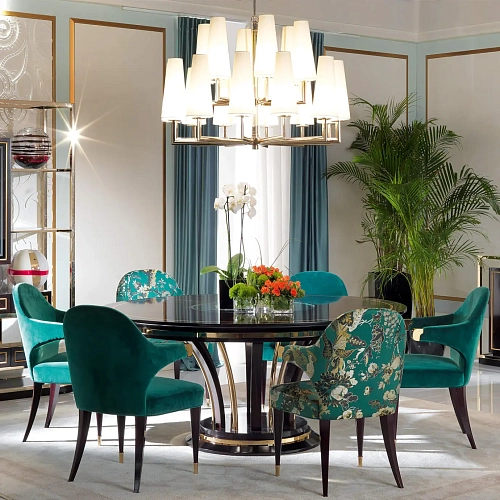 Green Upholstered Dining Chair