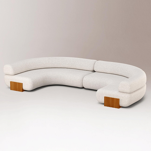 Carmel Wood Modular Sofa