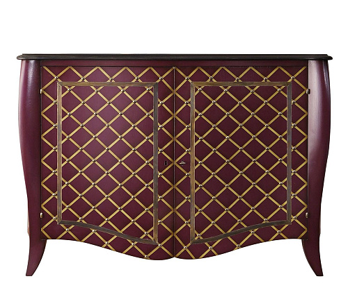 Sideboard in Purple and Yellow