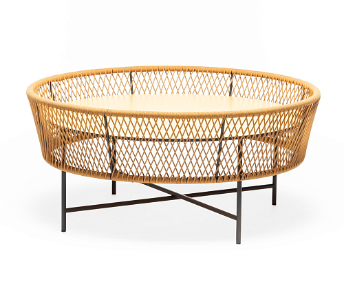 Tamburo LG Round Yellow Outdoor Coffee Table