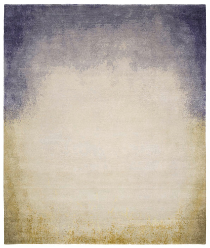 Hand-Knotted Toblinio Purple Green Rug