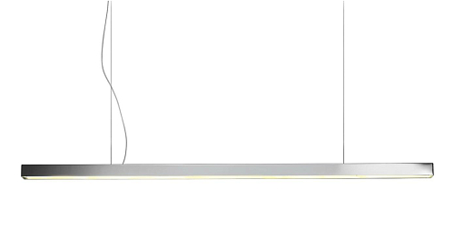 Polished Nickel LED Square Bar Chandelier