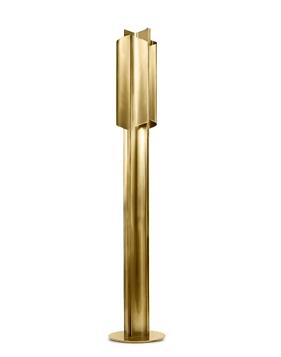Aged Brass Floor Lamp