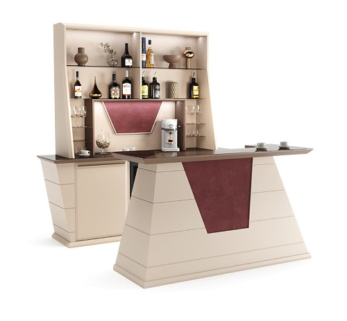 Hemingway Home Bar with Counter