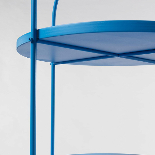 Blue Lacquered Bookcase