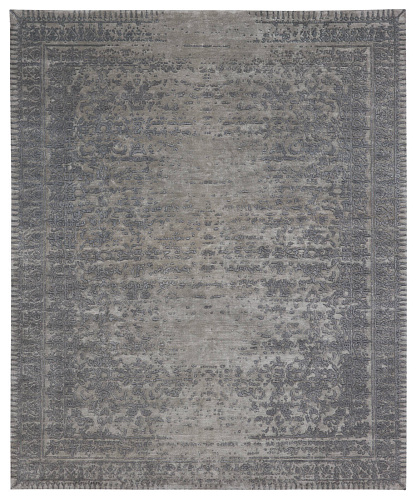 Silk / Wool Ferrara Grey Rug