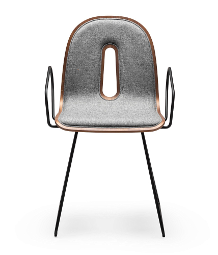 Gotham Woody SL-P-I Grey Chair with Armrests