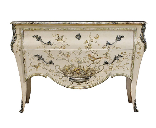 Baroque-Style Dresser with Painted Wood Finish
