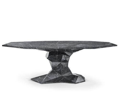Bonsai Faux-Marble Luxe Dining Table