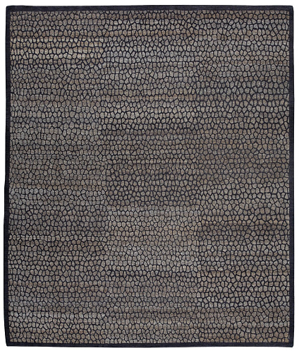 Hand-Knotted Mosaic Rug