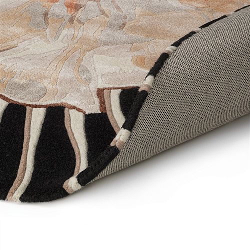 Amber Bloom Hand-Crafted Rug