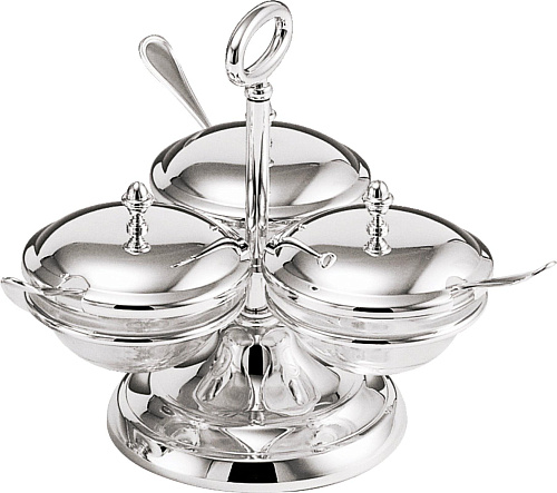 Sugar Stand with Lid and Spoons