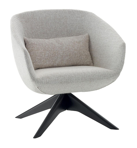Mya Grey Swivel Armchair