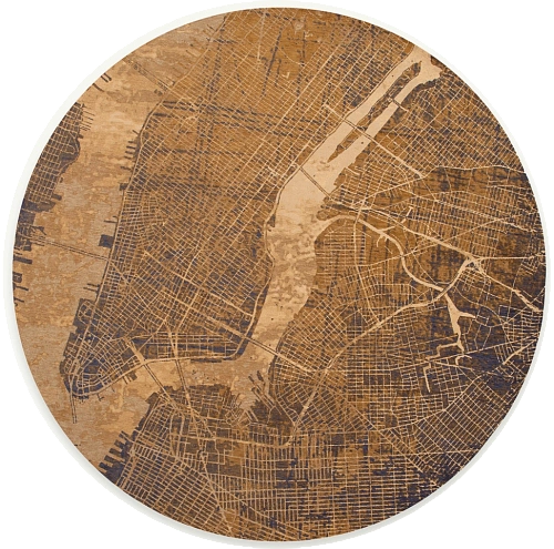 Gatsby Gold Round Rug