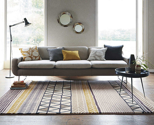 Living Raita Taupe Handtufted Wool Rug