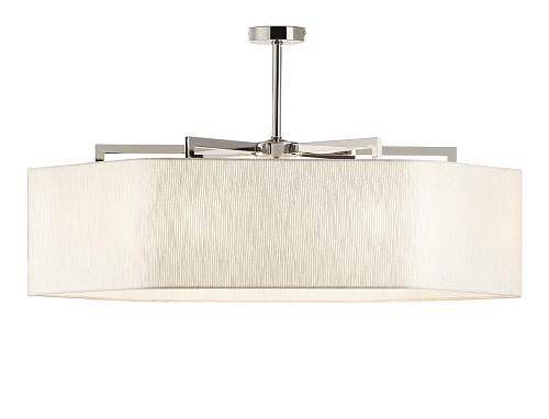 Polished Nickel Hexagon Chandelier