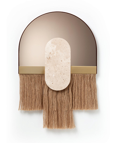 Souk Ecru Shell Decorative Wall Mirror