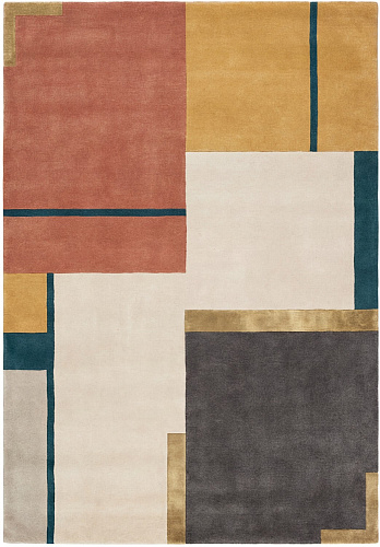 Structured Patch Handcrafted Rug