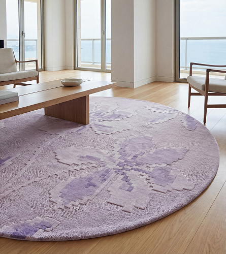 Lavender Bloom Handcrafted Rug