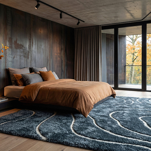 Venere Blue Contemporary Rug