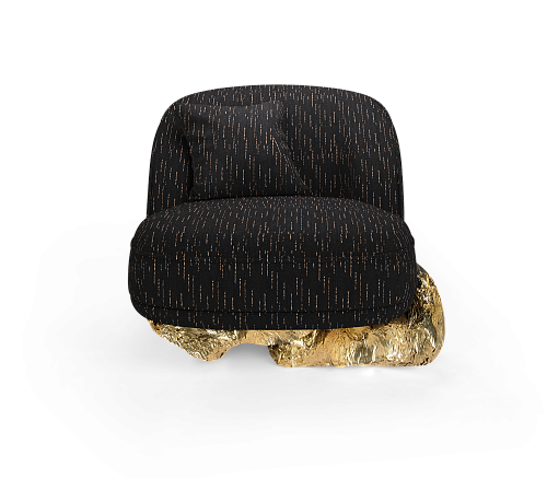 Angora II Black Armchair