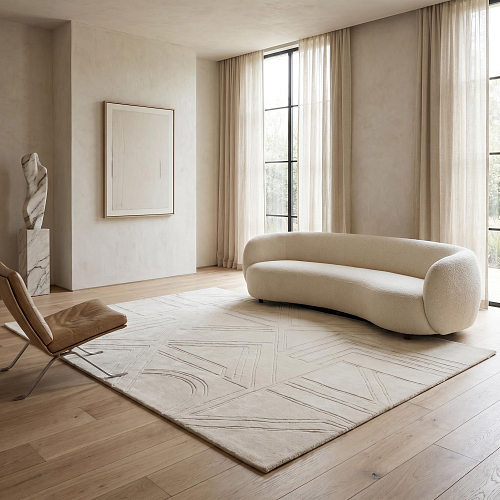 Pure Relief Handcrafted Rug